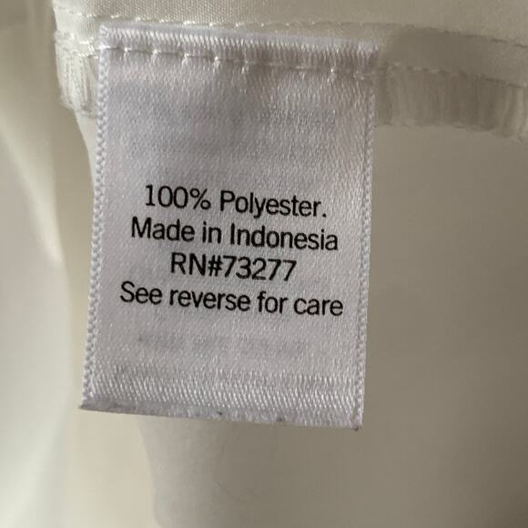 Nine West White Button Up Shirt Long Sleeve with Pocket Size XL - Picture 11 of 15